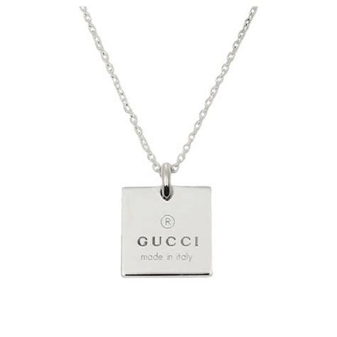 gucci necklace square pendant|authentic gucci necklace.